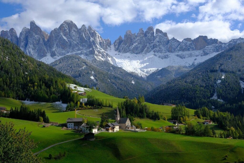 Dolomite mountains