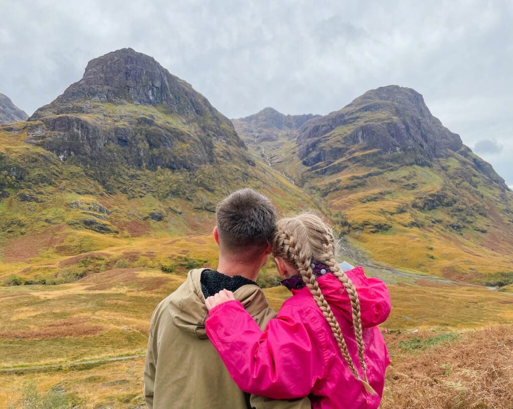 Scottish Highlands With Kids - Father and daughter in Glen Coe