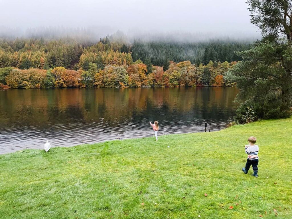 Scottish Loch in autumn