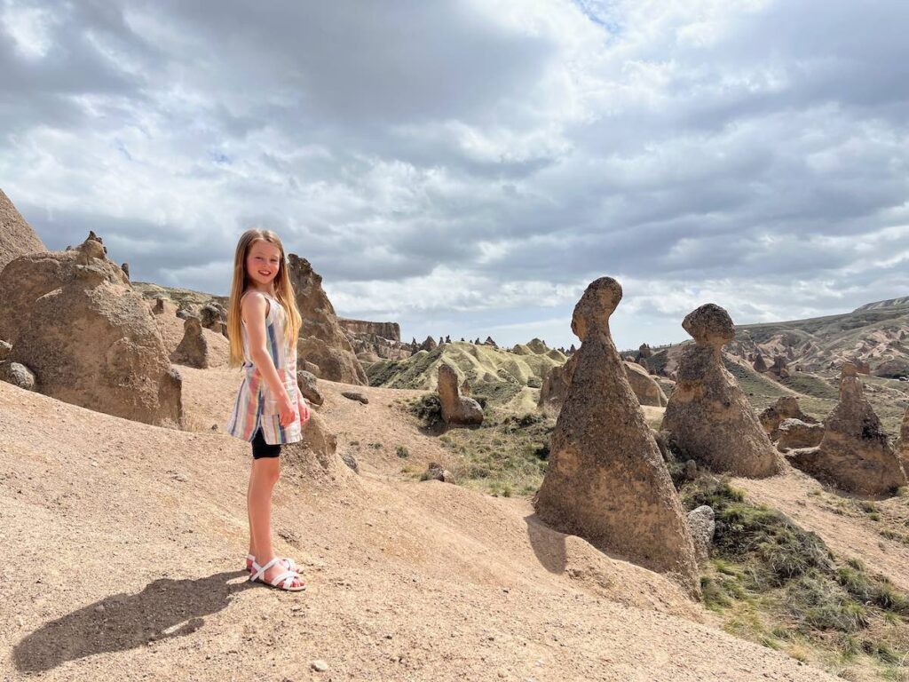 Rocky landscape of Imagination Valley Cappadocia