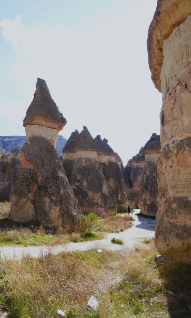 Path through rocky turrets